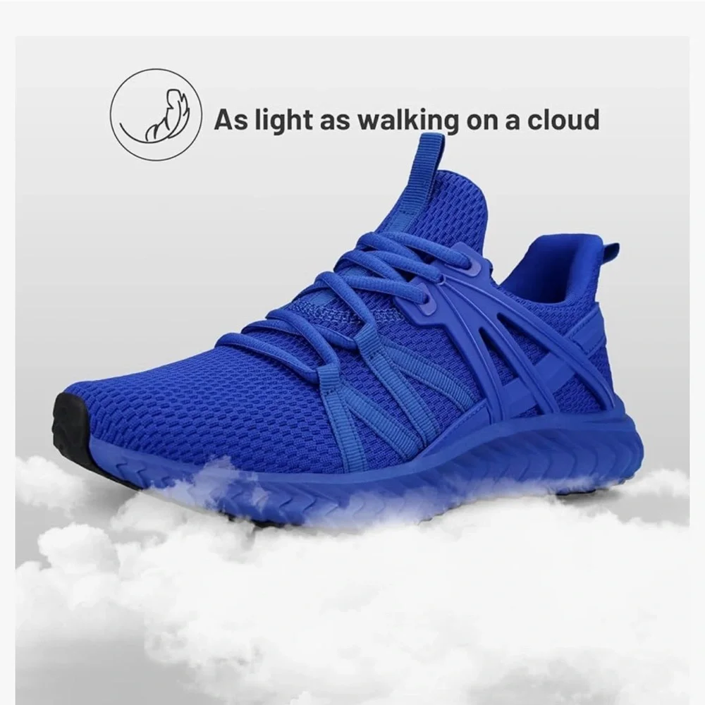 bboos Womens Slip On Sneakers Lightweight Casual Sneakers for Gym Travel Work - Picture 11 of 11